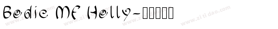 Bodie MF Holly字体转换